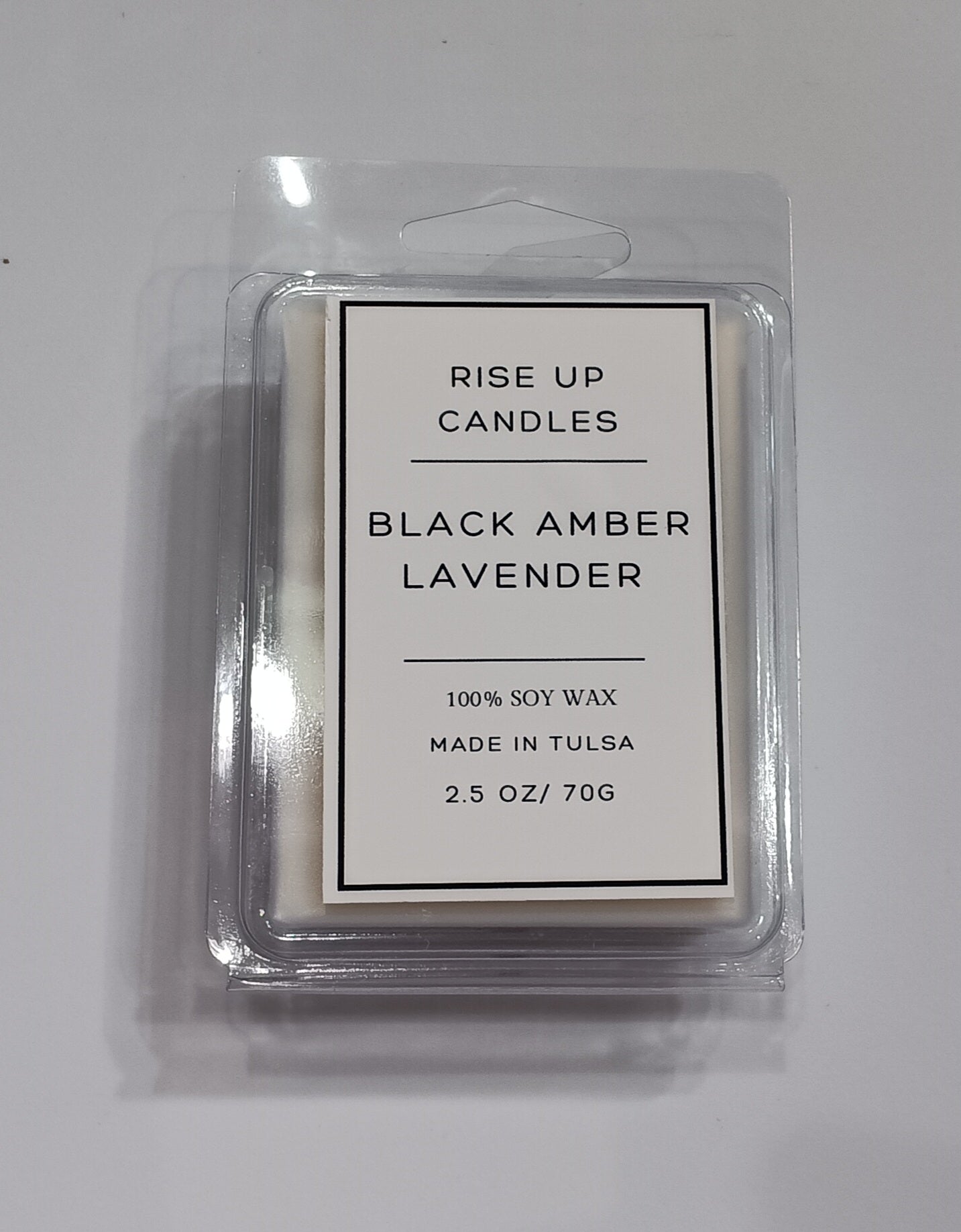 Black amber lavender wax melt