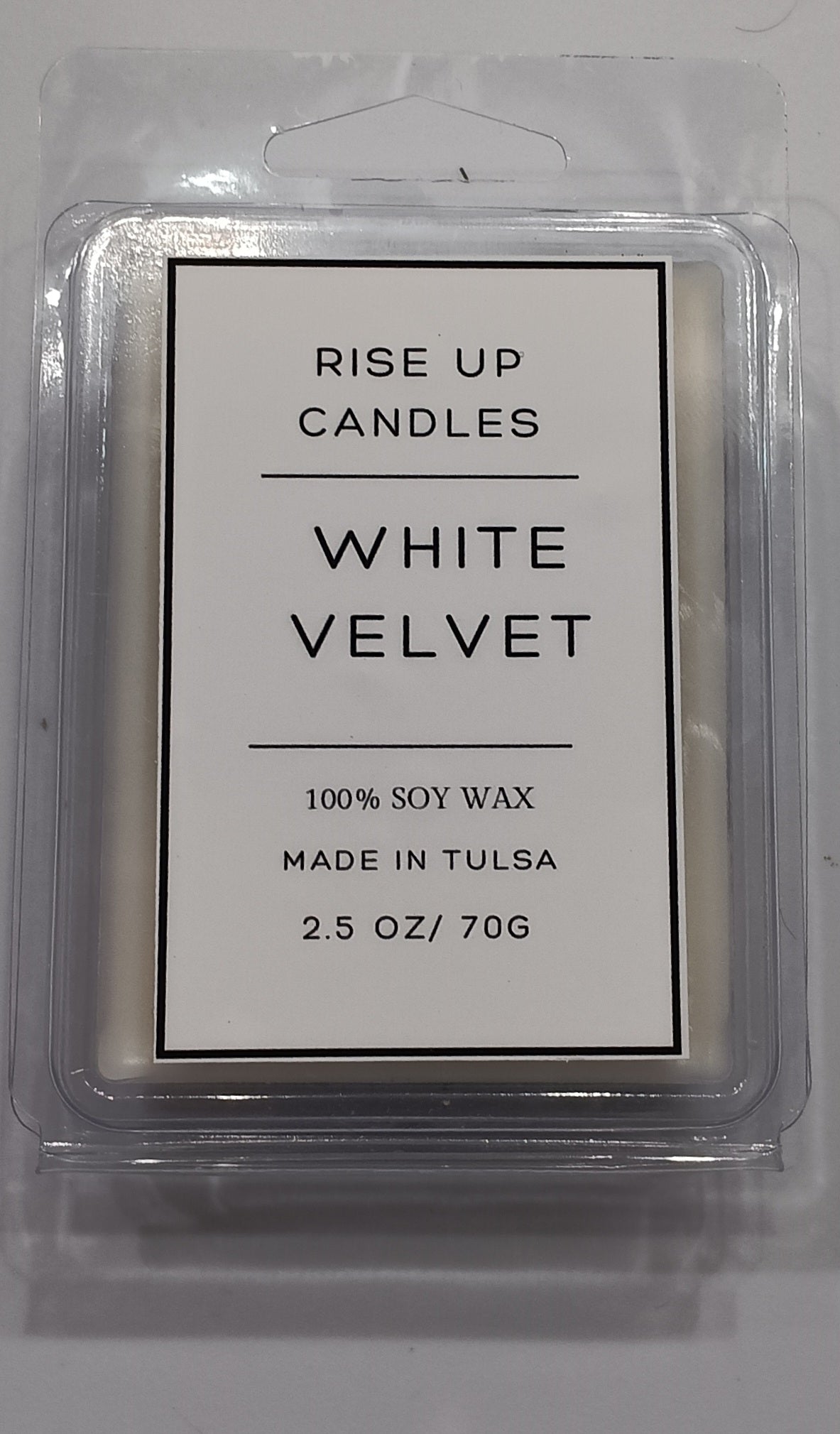 White velvet wax melt