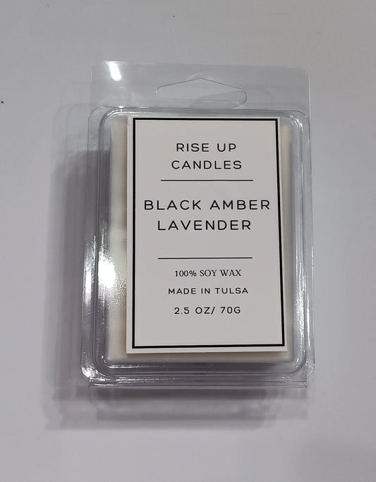 Black amber lavender wax melt