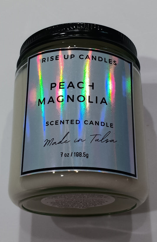 Peach magnolia 7 oz candle