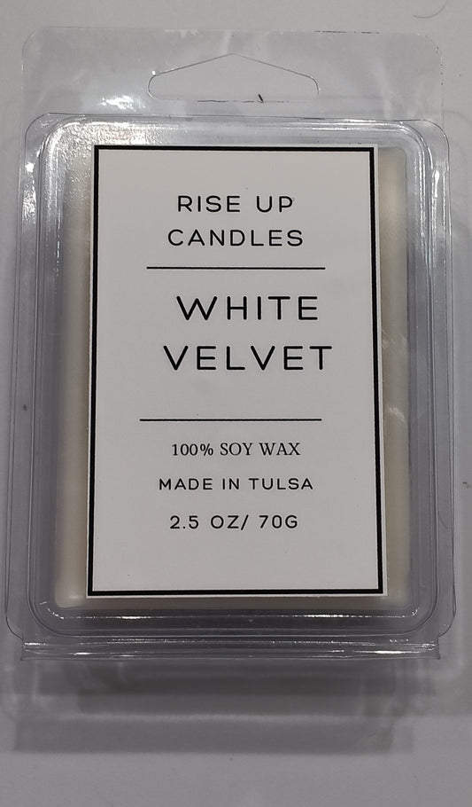 White velvet wax melt